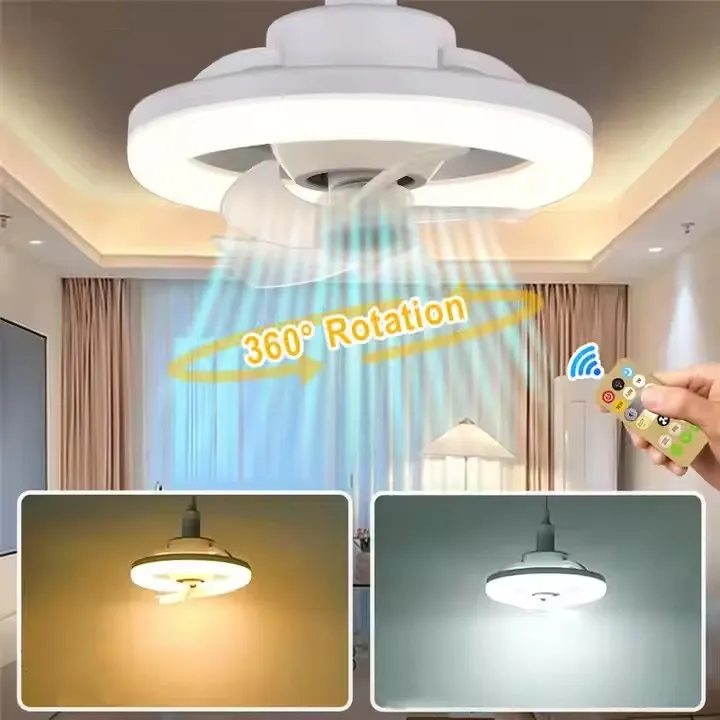 LED Modern Ceiling Fan Lamp Detail 1