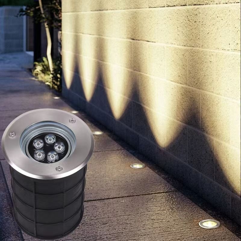 Beam Angle Adjustable Inground Buried Floor Garden Park Path LED Underground Light