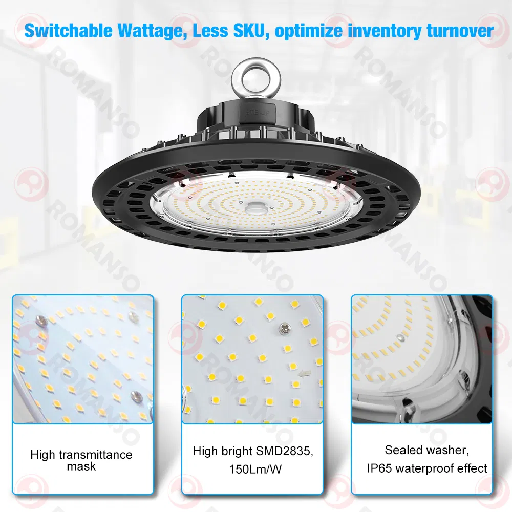 Romanso China Industrial LED Switchable Wattage High Bay Light