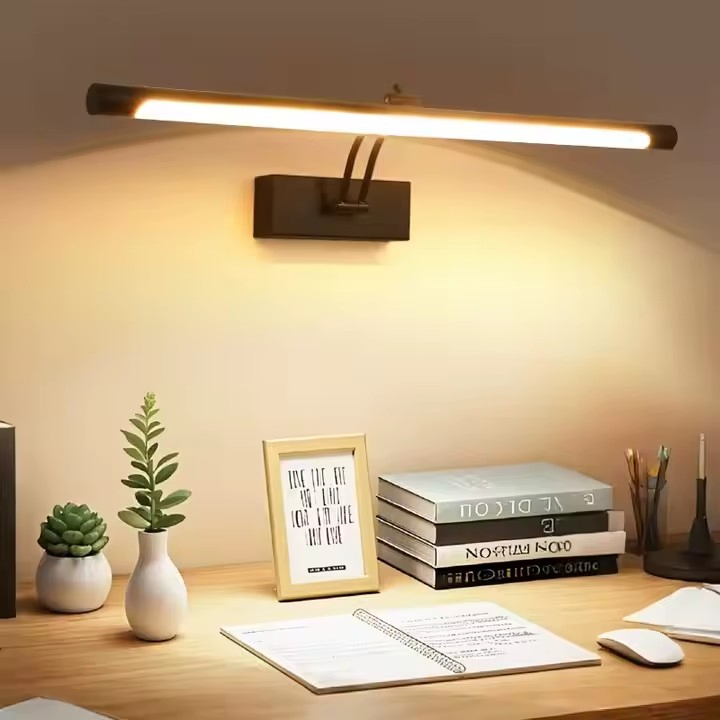 Home Bathroom Mirror Lighting Modern LED Golden Wall Picture Lights and Art Lighting for Art &amp; Photo Displays Adjustable