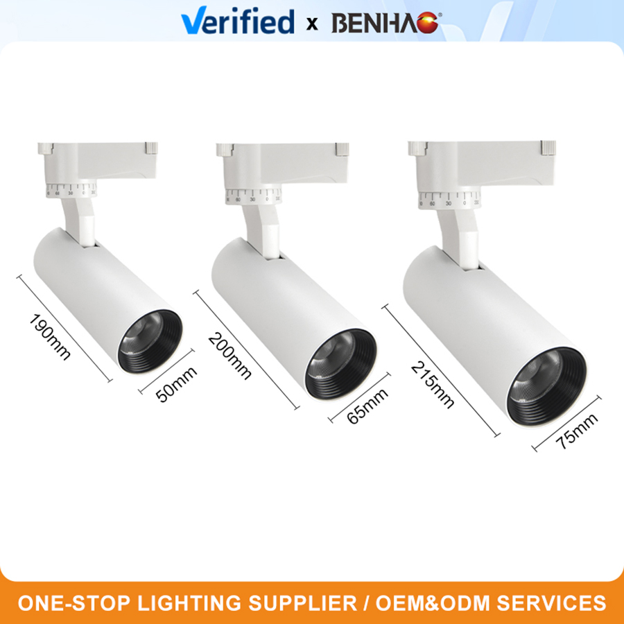 Premium COB Commercial Track Light Ceiling Mount Point Focus Design for Boutique Lighting