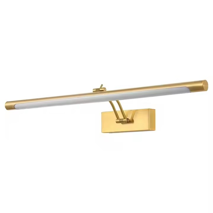 Home Bathroom Mirror Lighting Modern LED Golden Wall Picture Lights and Art Lighting for Art &amp; Photo Displays Adjustable