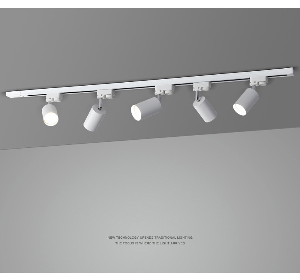 LED Track Lighting Kit, 5 Lights 220V 15W, LED Track Lighting