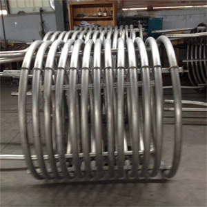 Stainless steel coil tube detailed view