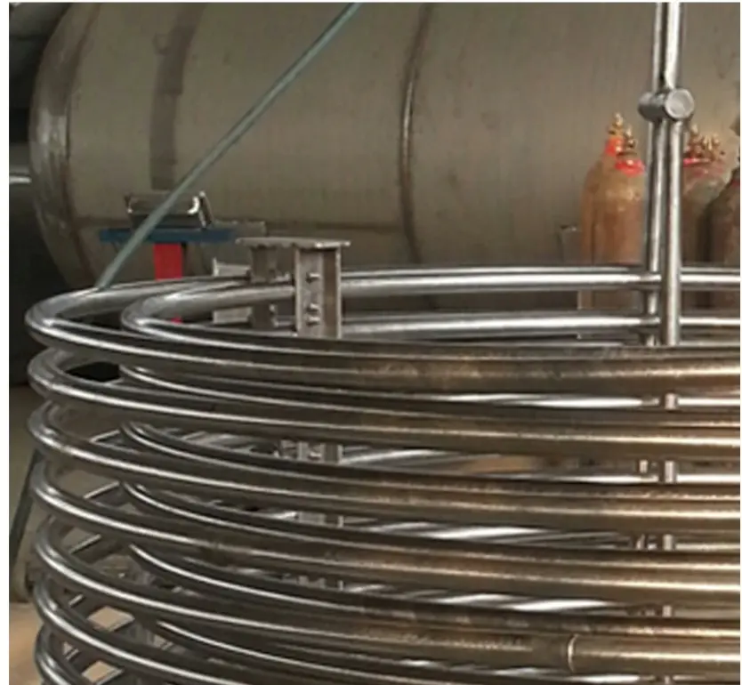 Polished stainless steel tubing surface finish
