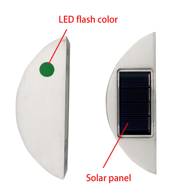 Solar LED Dock Path Deck Road Stud Maker Light Driveway Pathway Yard Garden Step Lamp