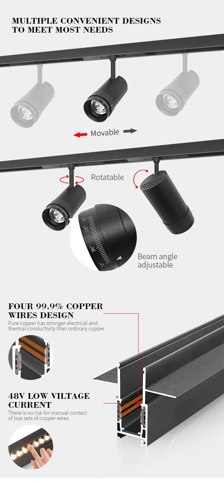 Magnetic Track Light Display 4