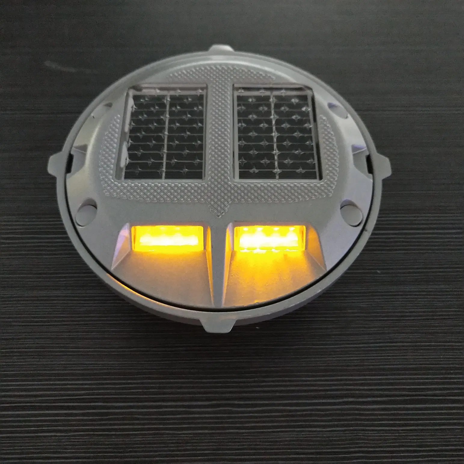 Solar Deck Lights Outdoor Waterproof Dock Lamp LED Warning Step Solar Driveway Lights for Sidewalk Stair Ground Path