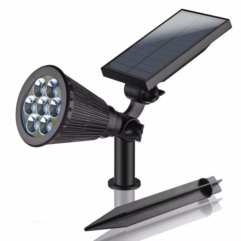 New Design LED RGB Spot Light Waterproof Garden LED Solar Stake Spotlight for Outdoor Pathway Lawn Villa Landscape