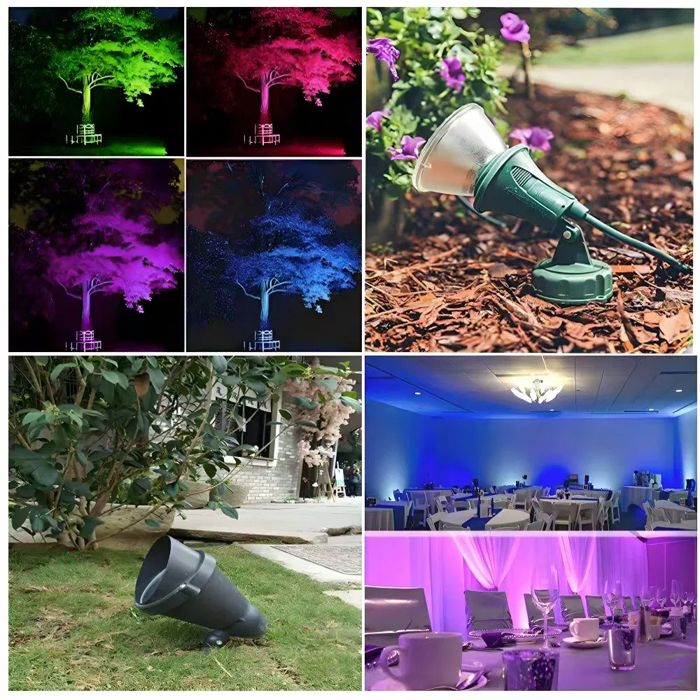 38degree LED PAR38 Spotlight IP65 Landscape Garden Outdoor Spot Light Color Adjustable