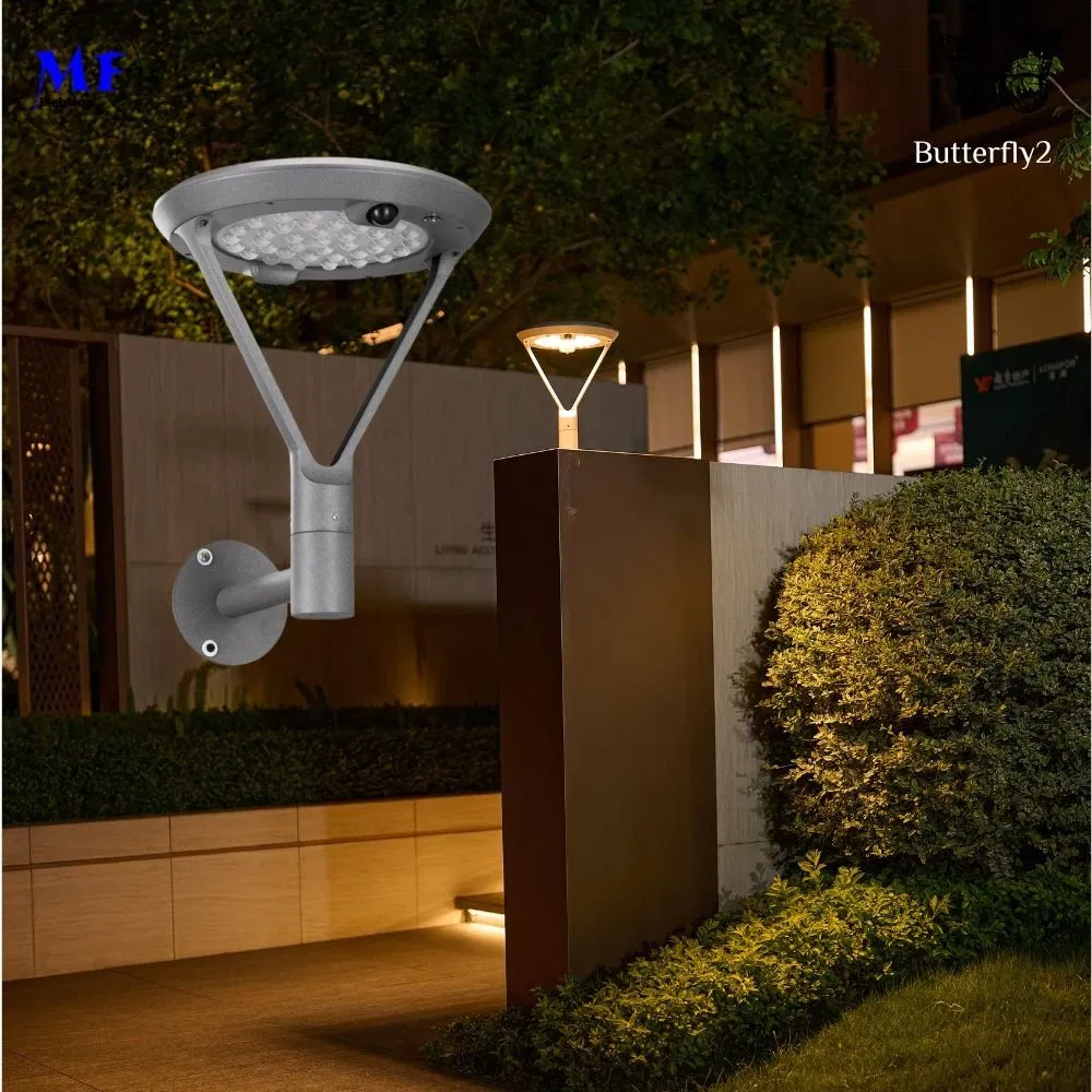 Solar Street Light Outdoor LED Light IP66 Waterproof Weatherproof Garden Lighting Solar LED Garden Light with PIR Sensor for Yard Lawn Courtyard