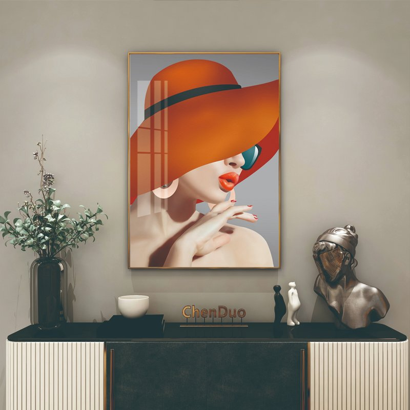 Modern Figure Abstract Geometric Canvas Painting Contemporary Art Poster Print Faces Wall Art Picture for Living Room Home Decor