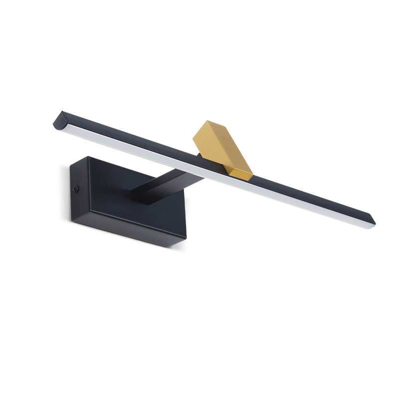 Black Gold Image Light 12W Bathroom Vanity Mirror LED Mirror Wall Light