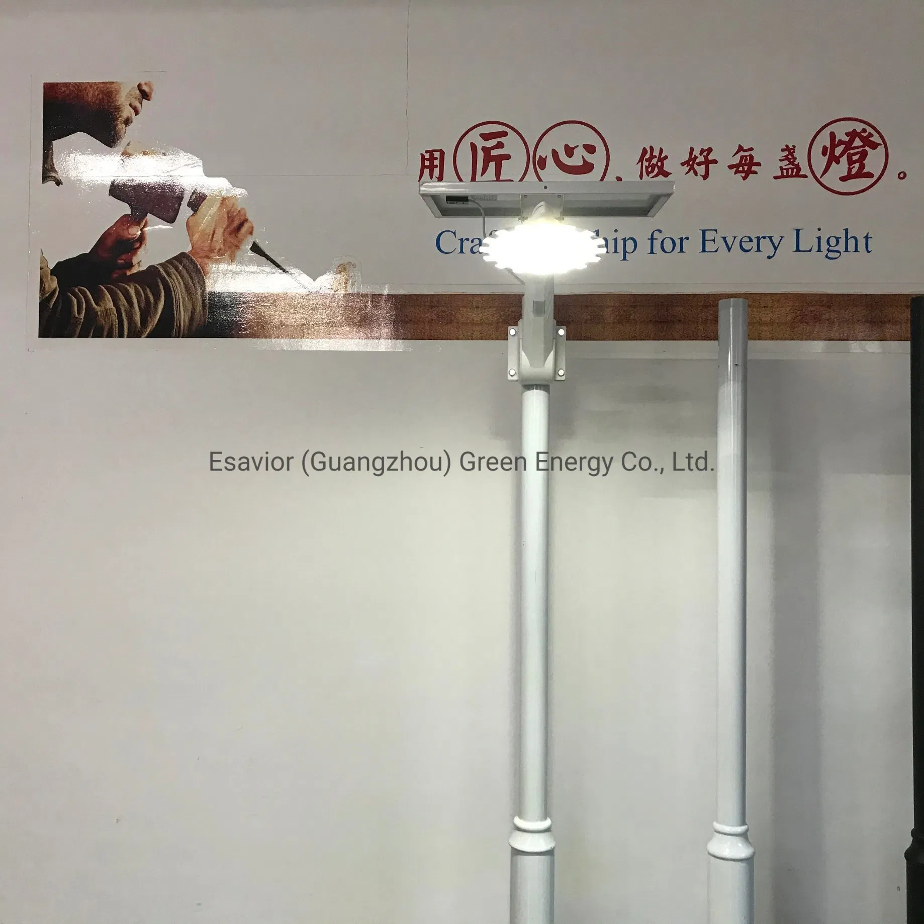 Newest LED Solar Garden/Wall Street Light Outdoor Solar Sunflower Light with High-Quality Metal Casings