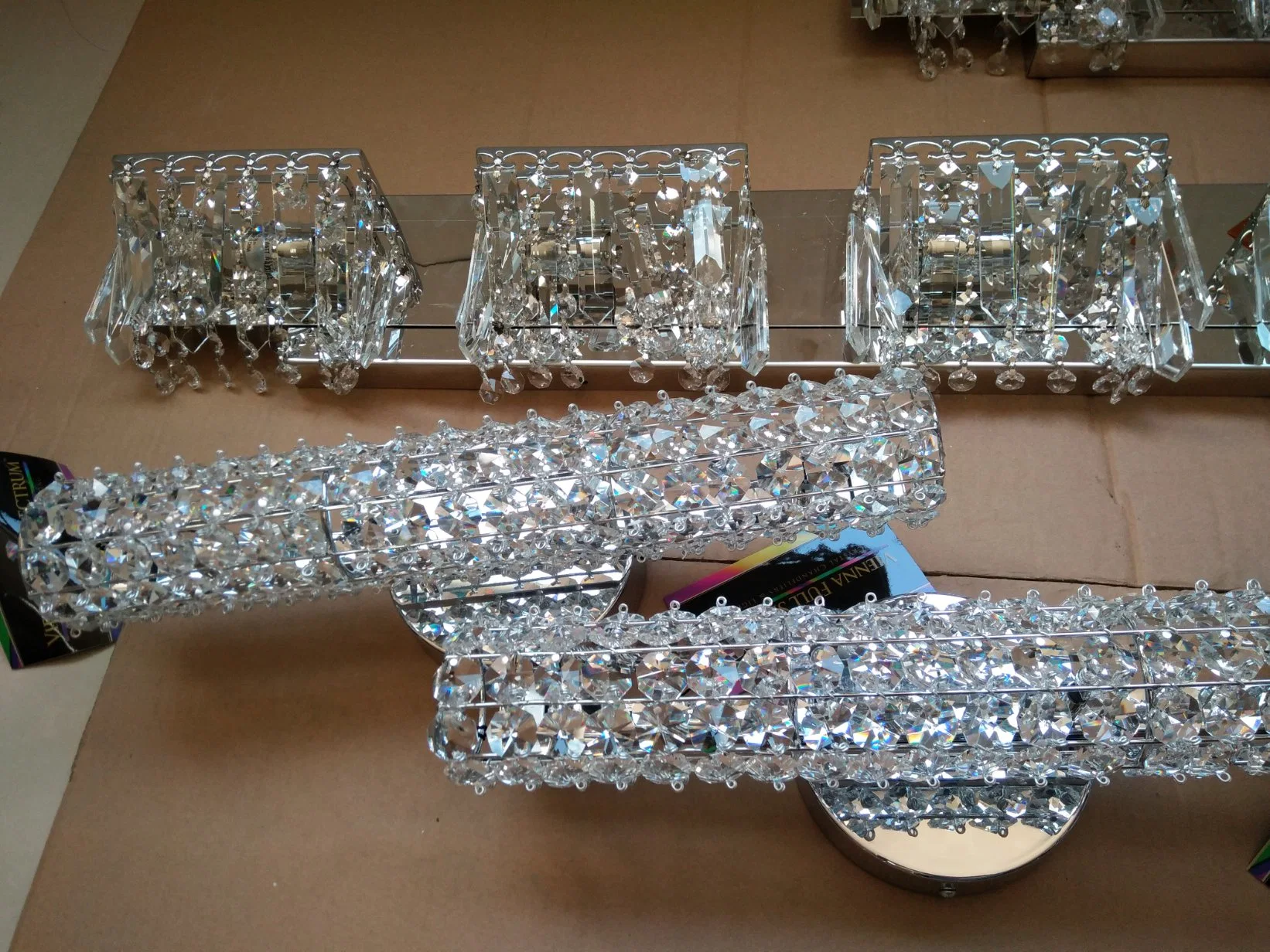 Elegant Crystal Vanity Mirror Light Wall Light / Customized LED Bedside Light