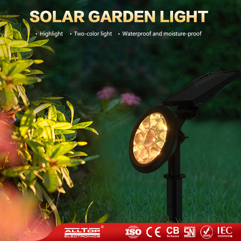 Outdoor Adjustable RGB Outdoor Garden Lawn Landscape Path LED Solar Spot Light