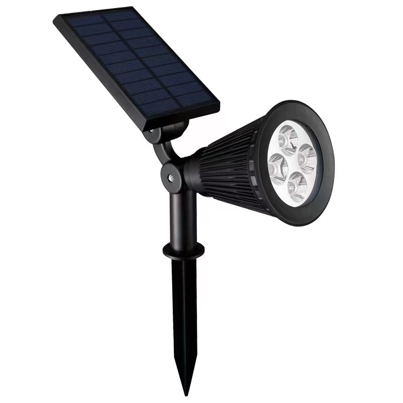 New Design LED RGB Spot Light Waterproof Garden LED Solar Stake Spotlight for Outdoor Pathway Lawn Villa Landscape