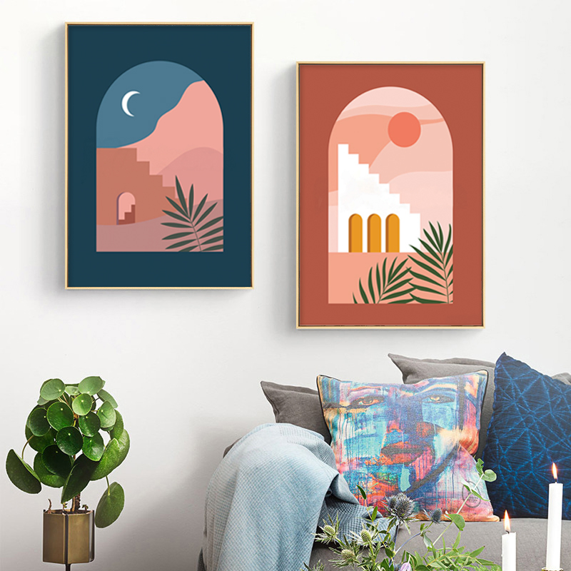 Modern Abstract Scenery Picture Poster Living Room Home Decoration