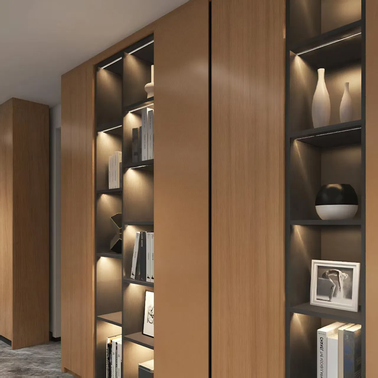 Dimmable 45-Degree LED Cabinet Lighting for Modern Interiors
