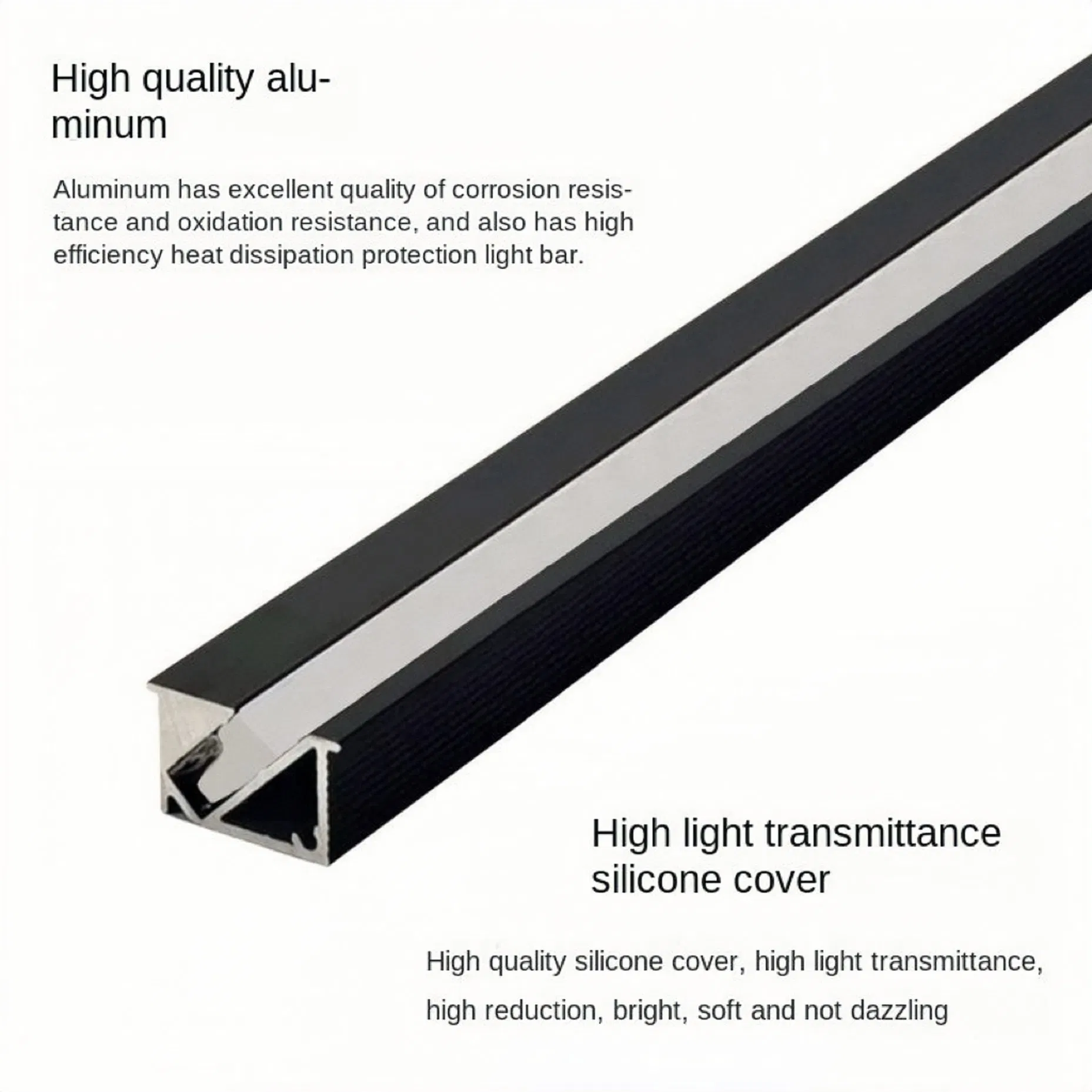 Under Cabinet LED Light Ultra-Thin Embedded 45 Degree for Furniture Lighting