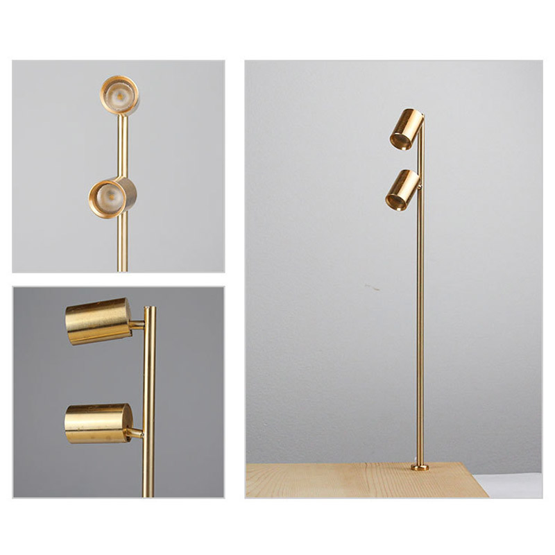 LED Spot Watch Jewelry Display Double Head Shop Cabinet Museum Showcase Lighting