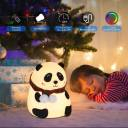 Panda Silicone Night Light USB Rechargeable LED Cute Animal Kids Night Lamp