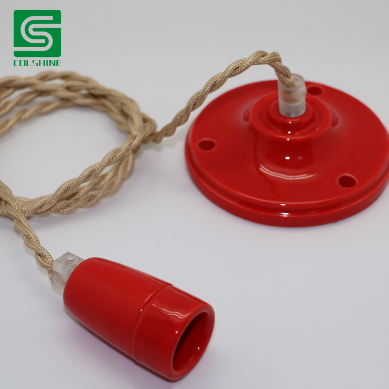 E14 Colshine Ceramic Pendent Light Vintage Ceiling Pendant Light