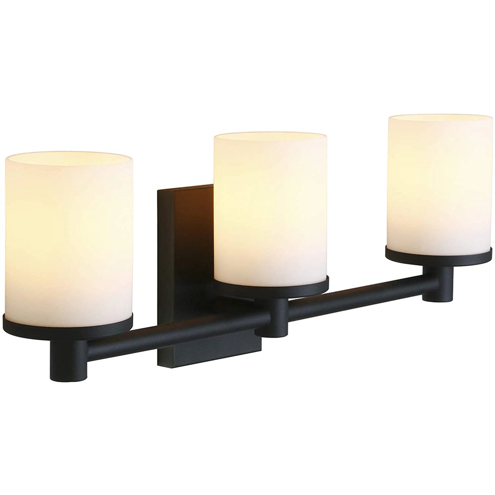 Head UL Certified LED Vanity Lights with Frosted White Glass Wall Mount Light