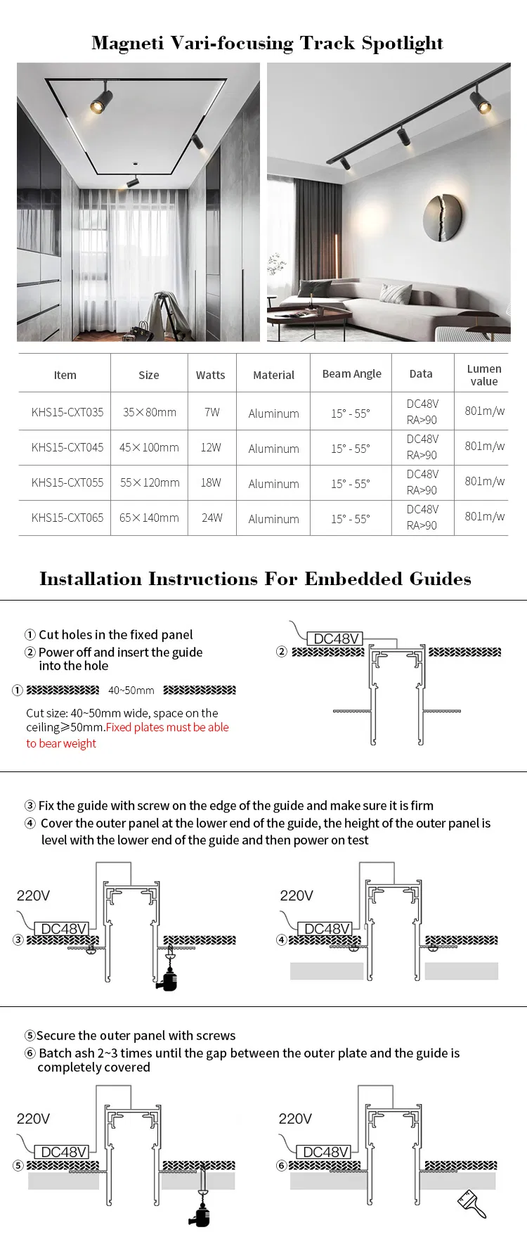 Magnetic Track Light Display 5