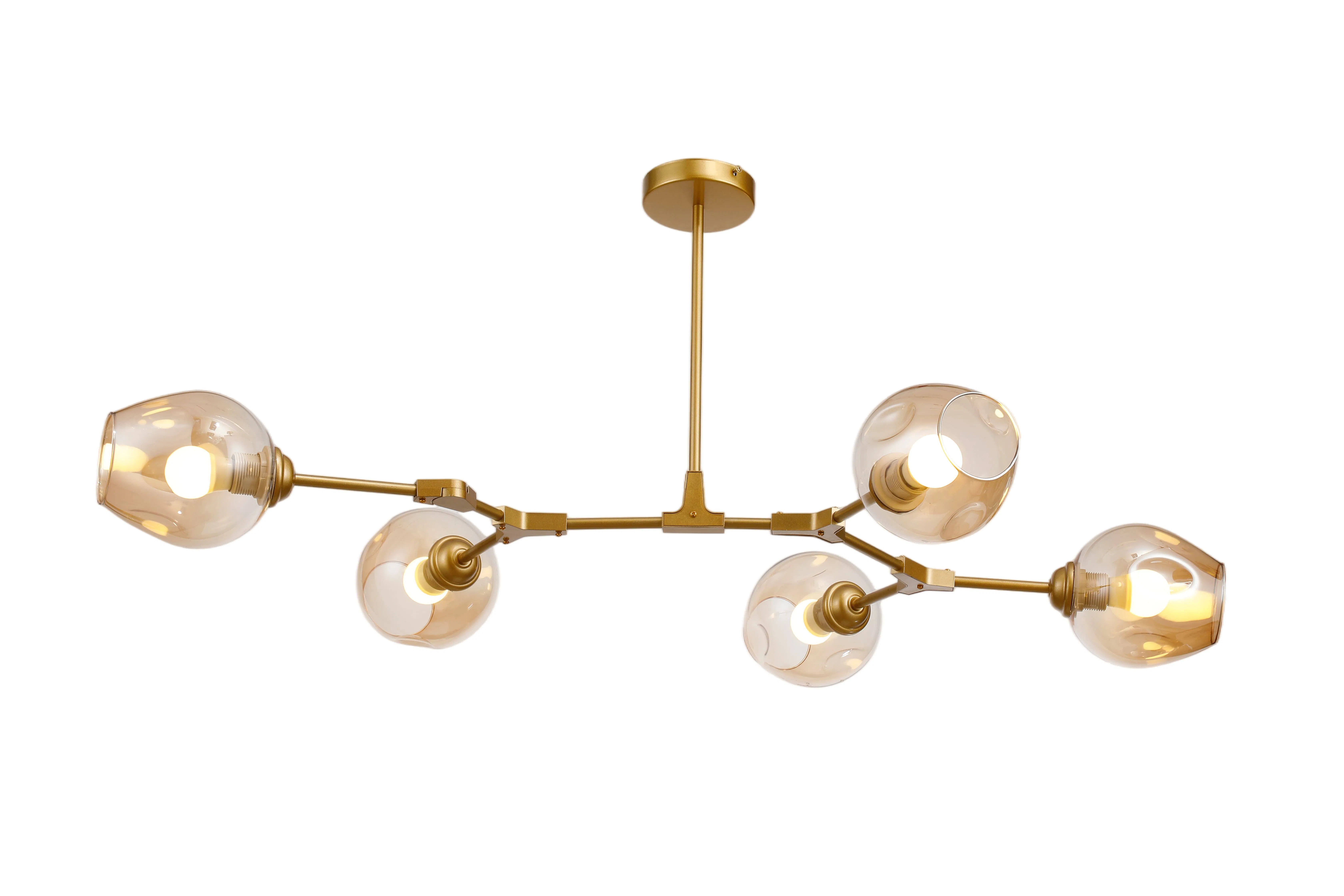 Modern Ash Bubble Glass Chandelier Pendant Lights - Longree Balloon Ball Ceiling Light Fixtures