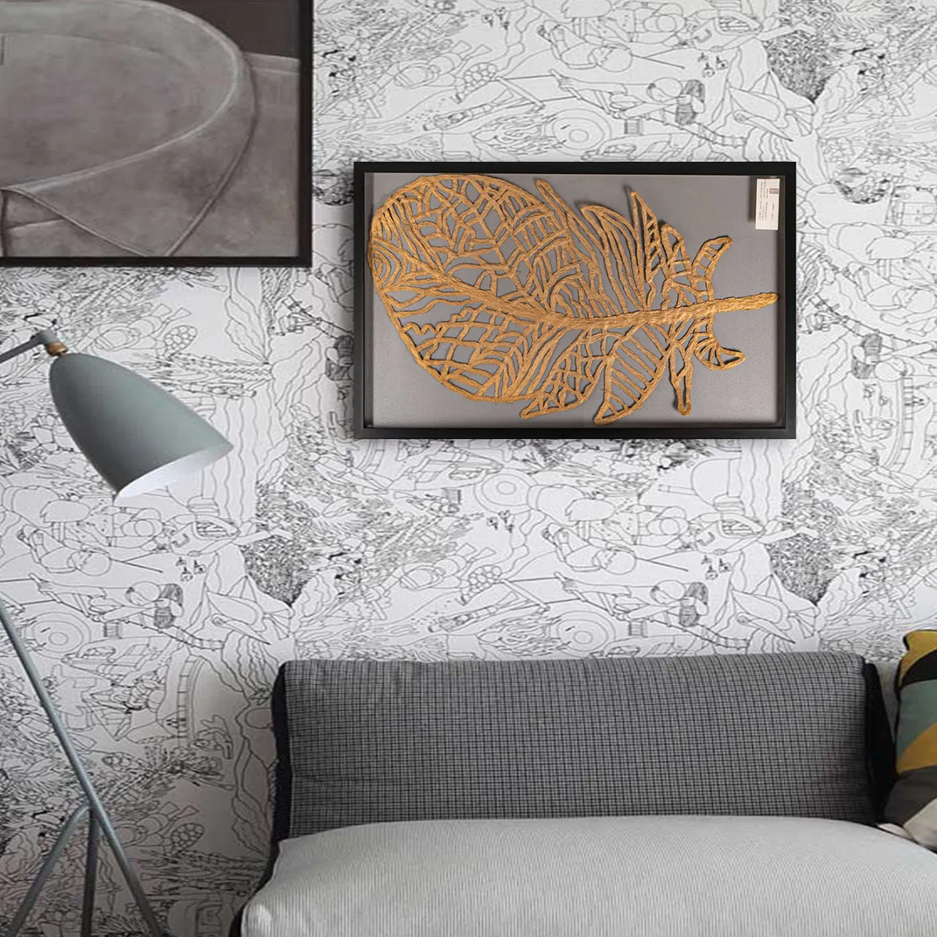 3D Custom Design Abstract Oil Painting Canvas Wall Art Picture Decoracion Framed