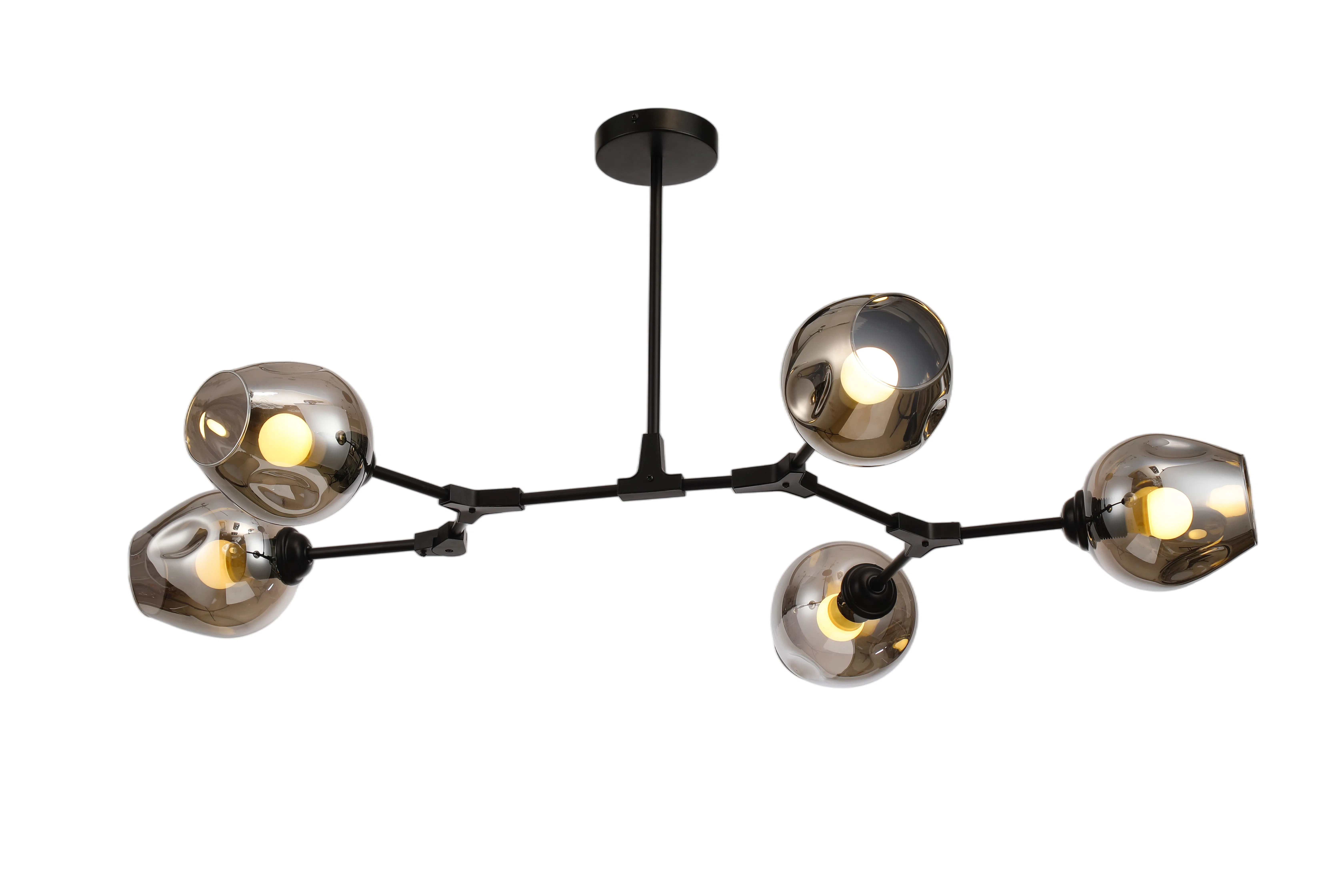 Modern Ash Bubble Glass Chandelier Pendant Lights - Longree Balloon Ball Ceiling Light Fixtures