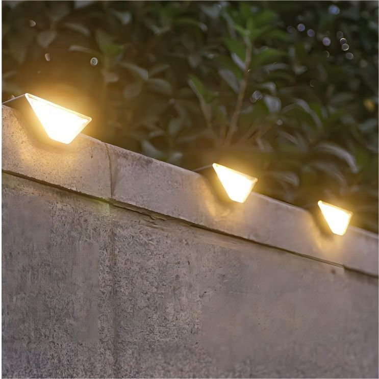 Outdoor LED Solar Deck Stairs Step Lights Home Decor Patio Path Lights Solar LED Garden Lights