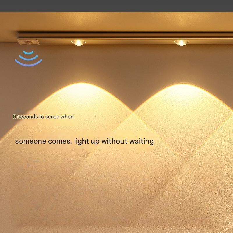 Under Cabinet Lighting - USB Rechargeable, 2000mAh Battery, Auto on/off for Kitchen Counter &amp; Closet