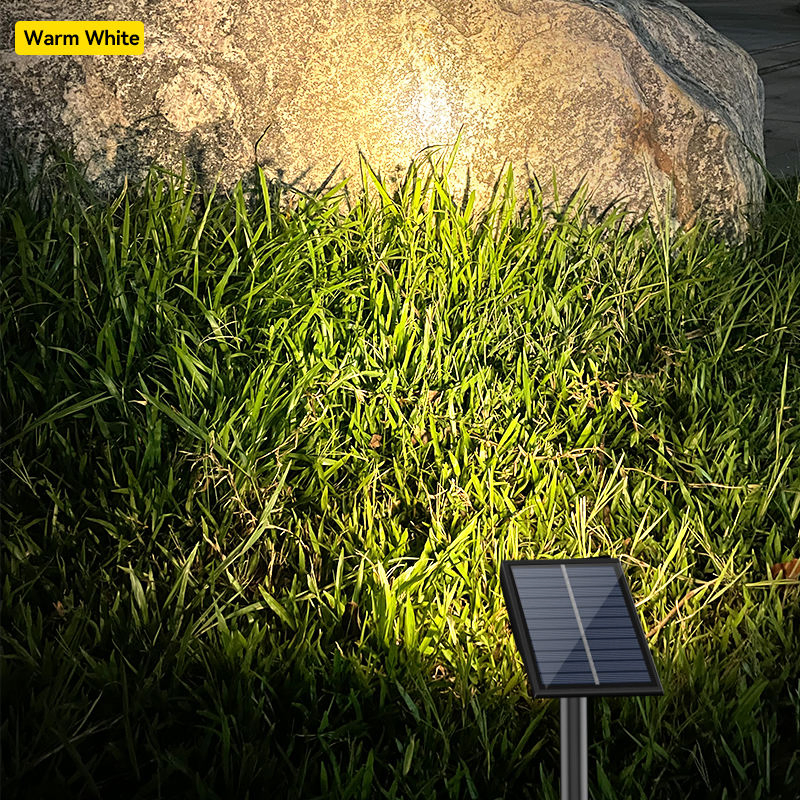 Patented Design 5 Lighting Mode 9 LED Solar Landscape Spotlight IP65 Rating Outdoor Pathway &amp; Garden Yard Patio Lighting
