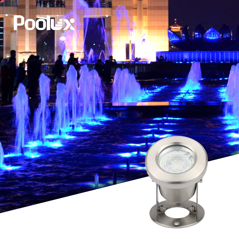 Factory IP68 LED Waterproof Underwater Outdoor Projection Resin Filled Spot Light for Pool Fountain Garden Landscape