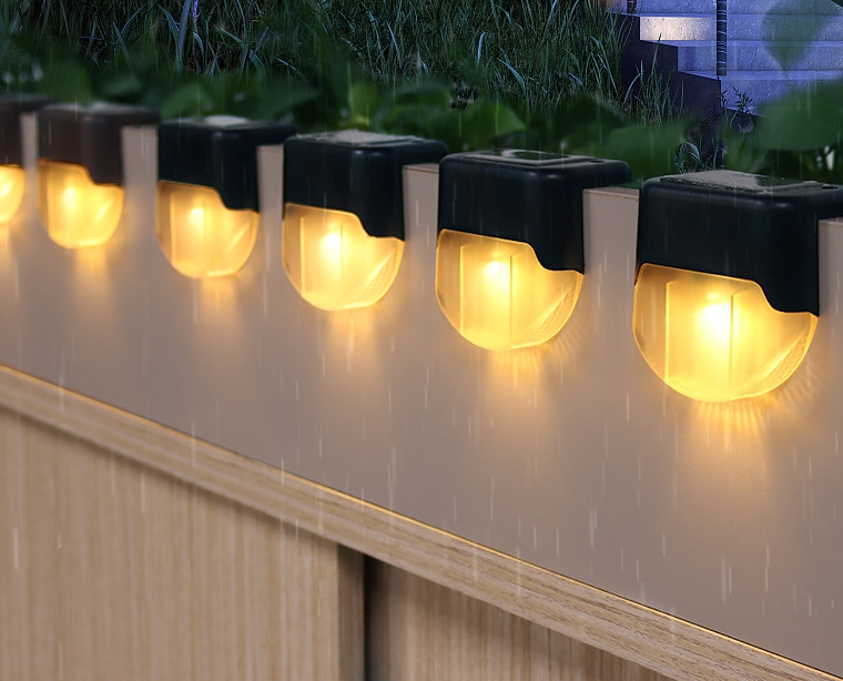 Wholesale Garden Decoration Lighting Waterproof Outdoor Solar LED Deck Path Step Lamp Solar Powered Garden Step Light
