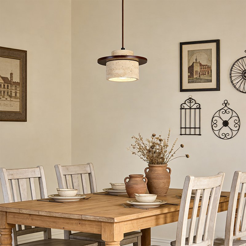 Home Stone Hanging Lamp Indoor Dining Decorative Chandelier Pendant Light