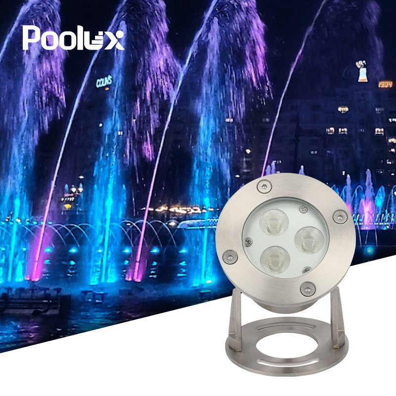 Factory IP68 LED Waterproof Underwater Outdoor Projection Resin Filled Spot Light for Pool Fountain Garden Landscape