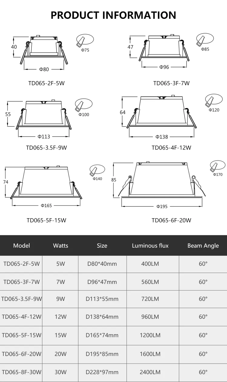LED Recessed Downlight 5