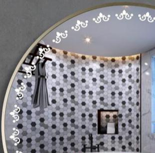 Modern Dimmable Light Glass Three Warranty IP65 Waterproof Driver Wall Hanging Good Quality Bathroom Round Shape Touch Switch LED Vanity Light