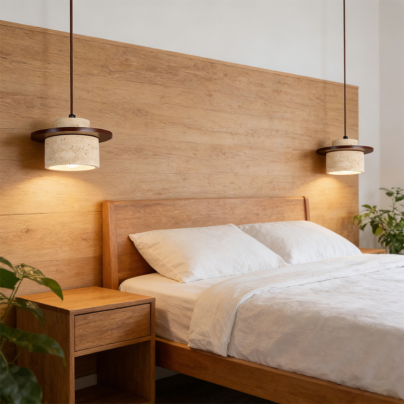 Home Stone Hanging Lamp Indoor Dining Decorative Chandelier Pendant Light