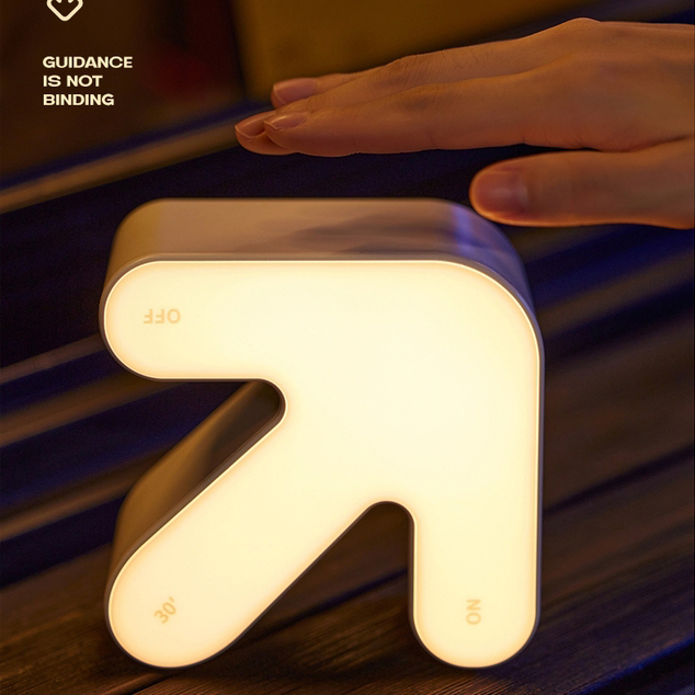 Multi-Functional Rechargeable Tap Control Arrow LED Night Light for Kids Bedroom