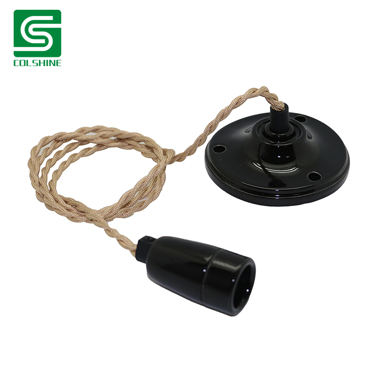 E14 Colshine Ceramic Pendent Light Vintage Ceiling Pendant Light