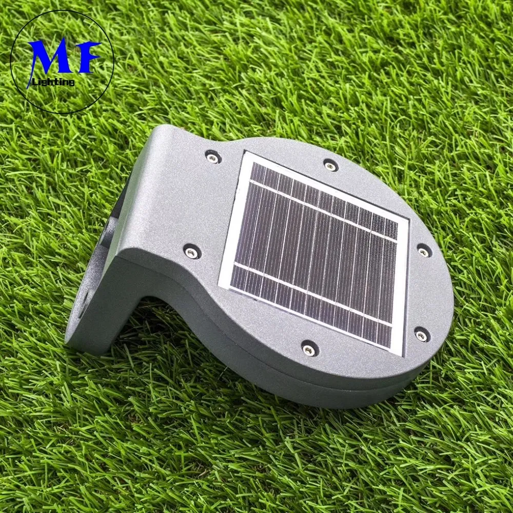 OEM ODM Automatic Solar Power Outdoor Waterproof IP66 2W 200lm Die-Cast Aluminum All in One LED Solar Wall Light Solar Garden Light with Microwave Sensor