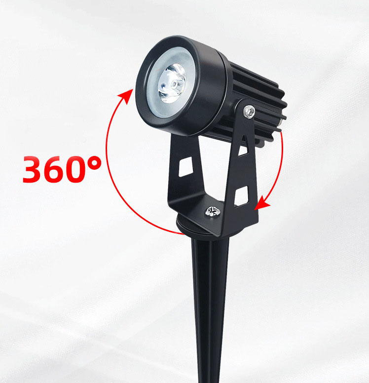 500 Lumen Per Light IP65 Water-Resistant Solar Powered Lawn Light Solar LED Spotlight Garden Landscape Lamp with Inserting Pole for Outdoor Pathway