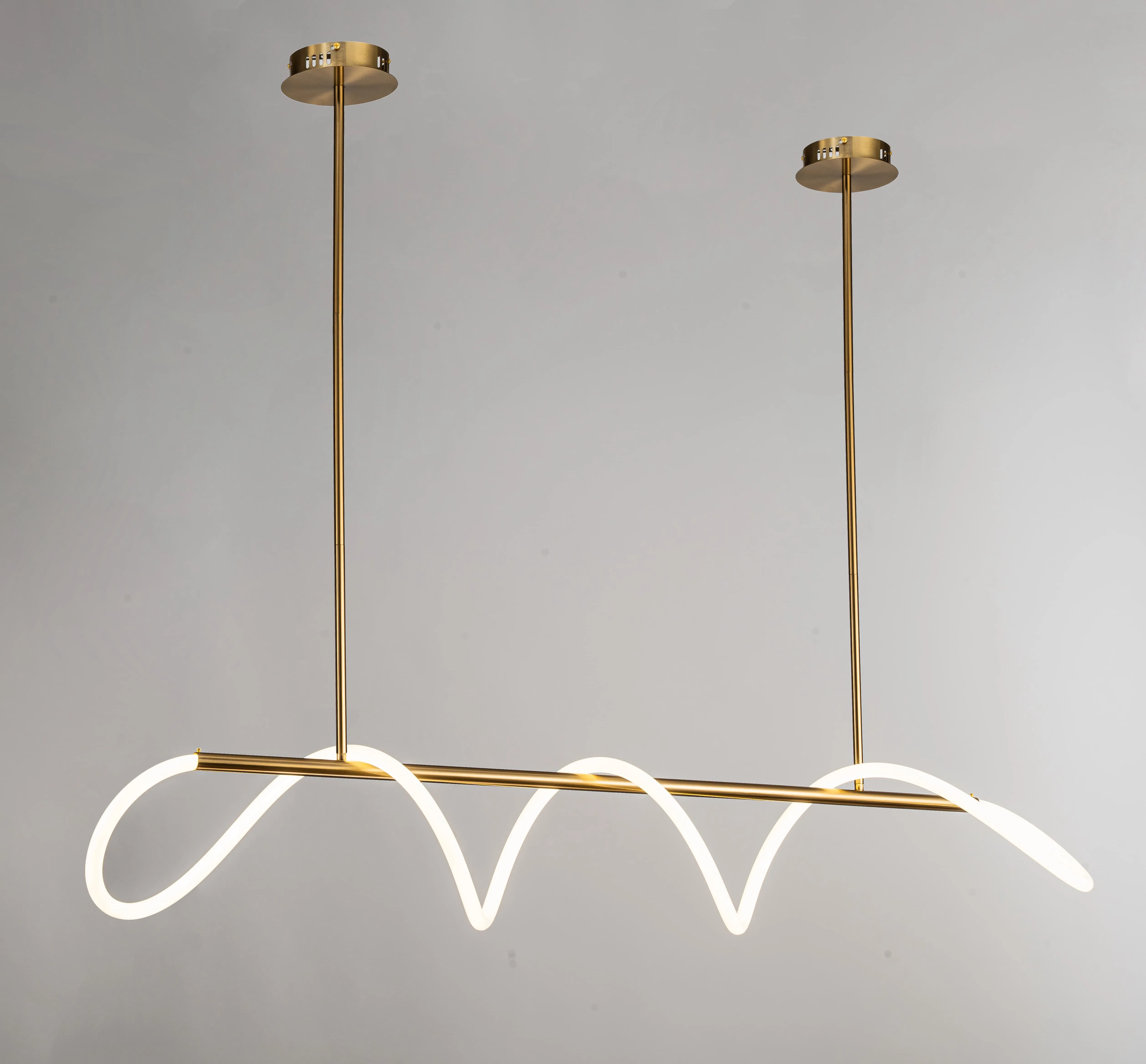 Modern Wave Shape LED Pendant Light for Stylish Decor