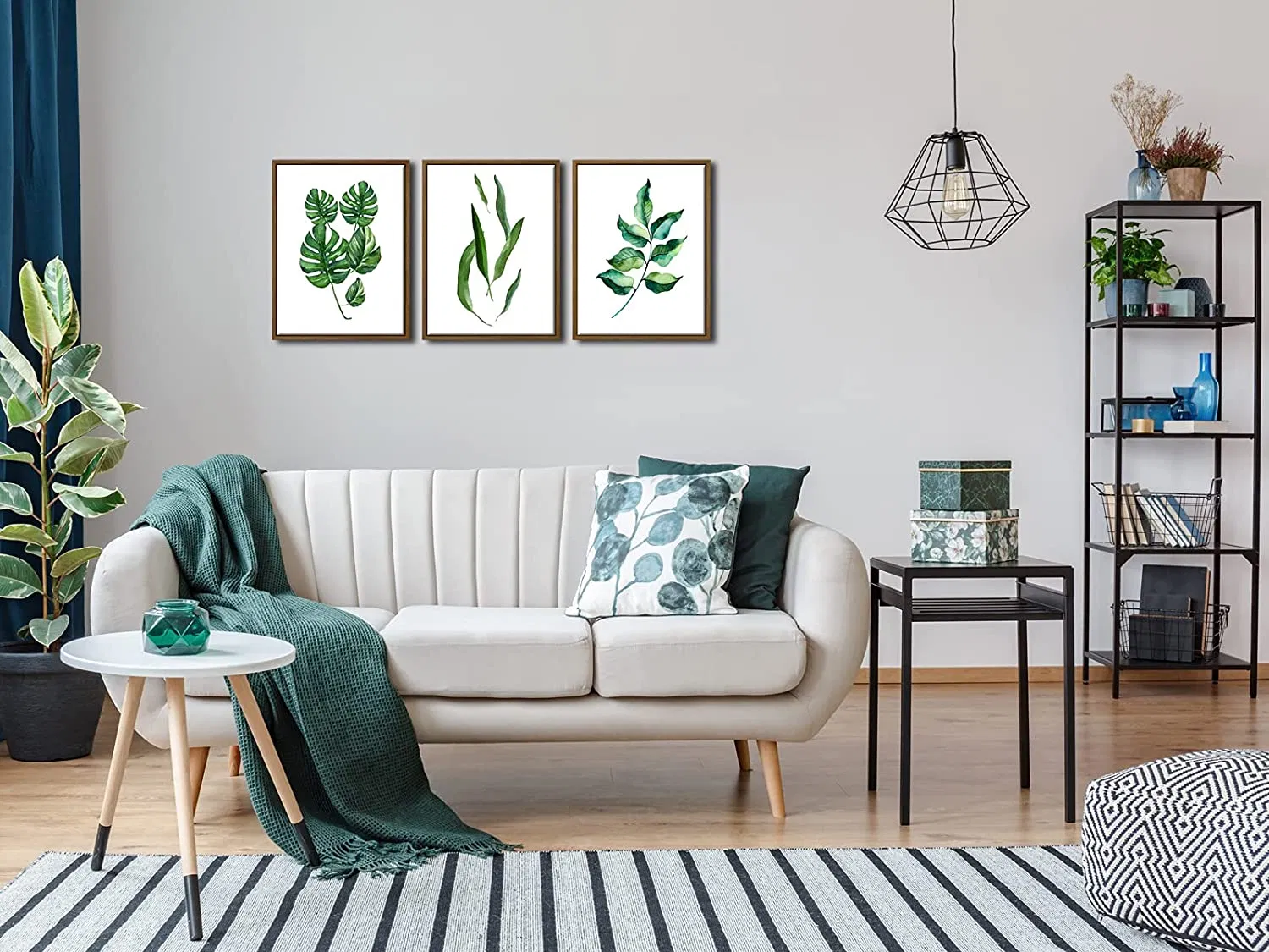 Watercolor Leaves Wall Art Canvas Painting Green Style Plant Nordic Posters Prints Decorative Picture Modern Home Decoration