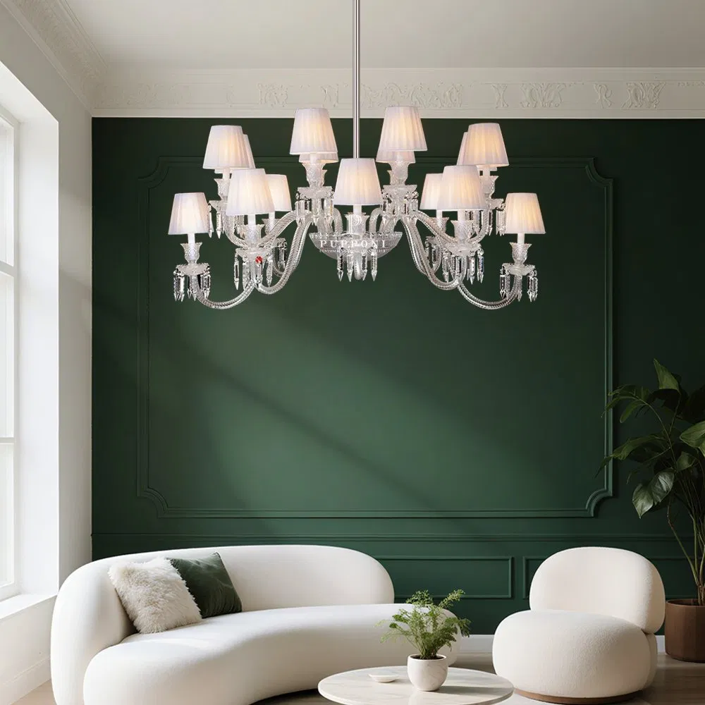 High Ceiling Luxury LED Chandeliers Villa &amp; Hotel Staircase Lighting Fixture Crystal Chandelier Pendant Light for Dining Room