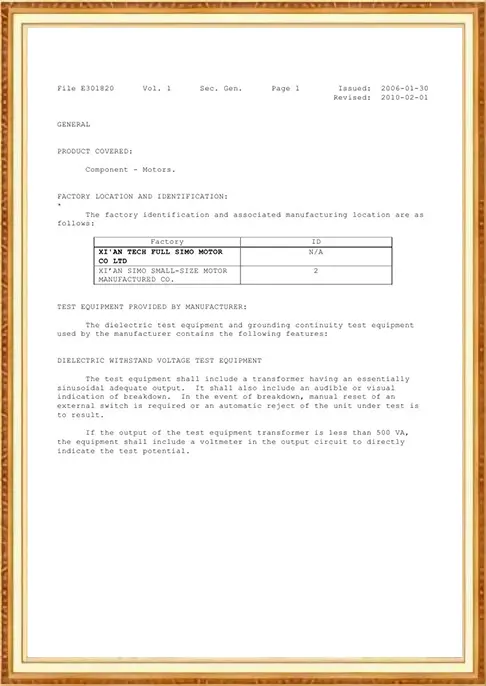 CE Certificate